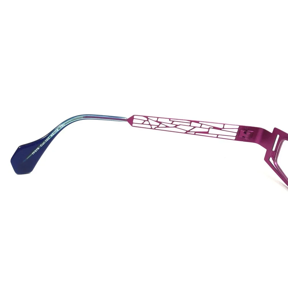 Iyoko-Inyake Eyeglasses Frames IY576 Col.103 Purple Pink Rectangular 44-18-140